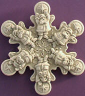 1026 Happy Santa Snowflake